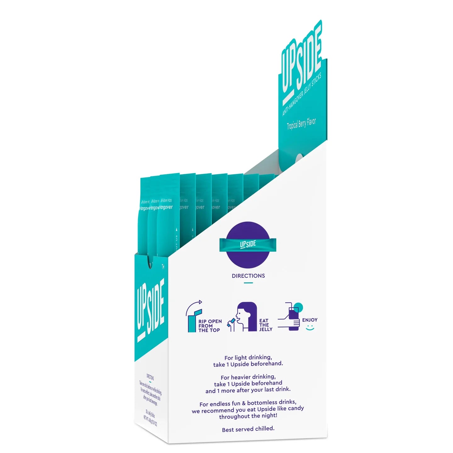 Upside Hangover Sticks - Party Box (30-Pack)